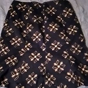 Apostrophe Black & Gold Skirt Size 12